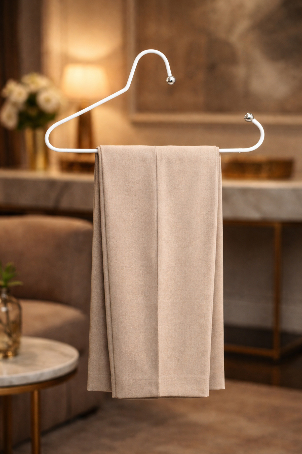 Paslanmaz Çelik Pantolon Askısı (1 Adet) | Kırılmaz Dayanıklı Metal Dolap Askısı