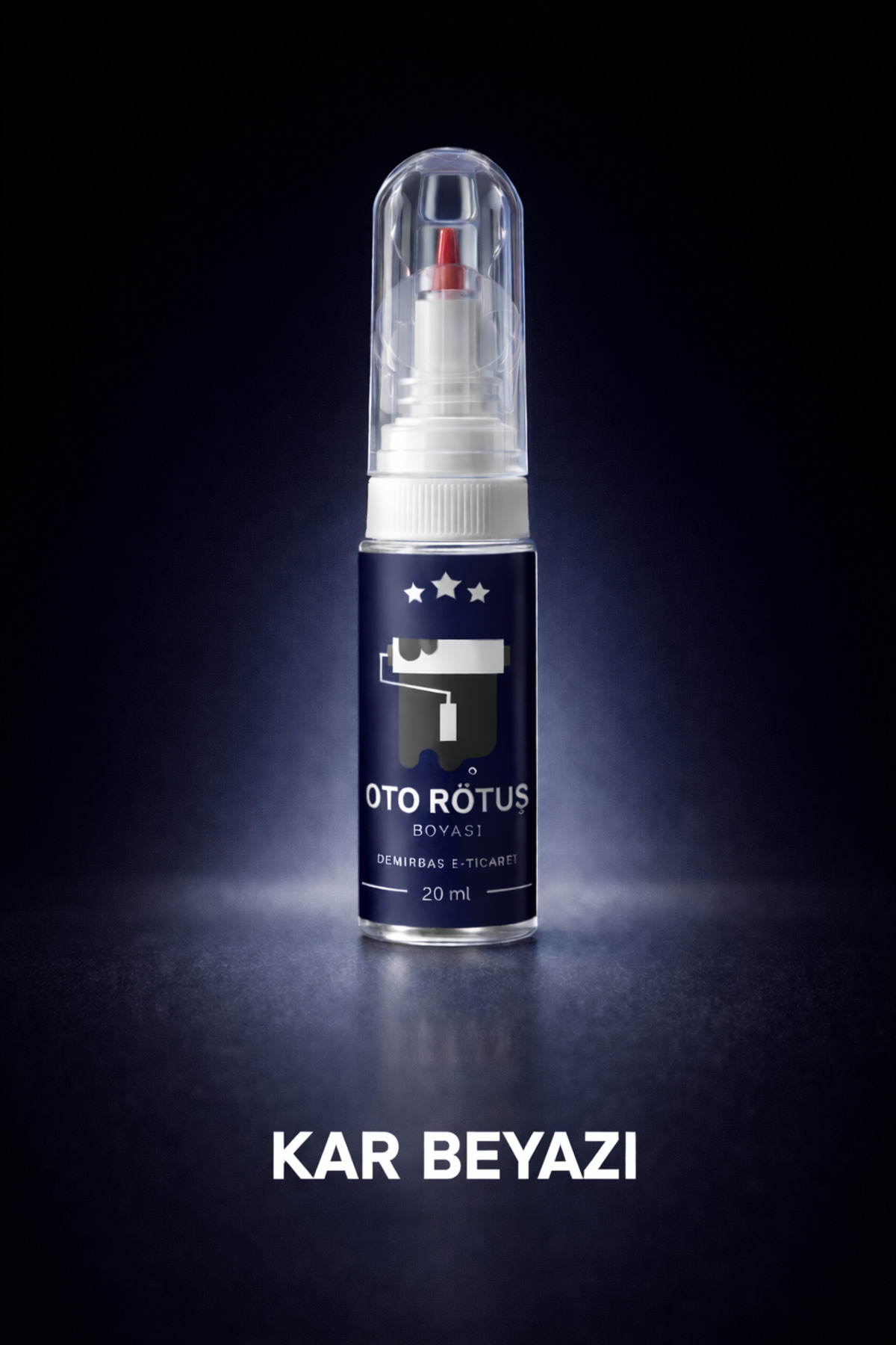 040 Super White (Kar Beyazı) Oto Rötuş Boyası 20 ml | Çizik Giderici Kalem | Fırçalı & İğneli Uç