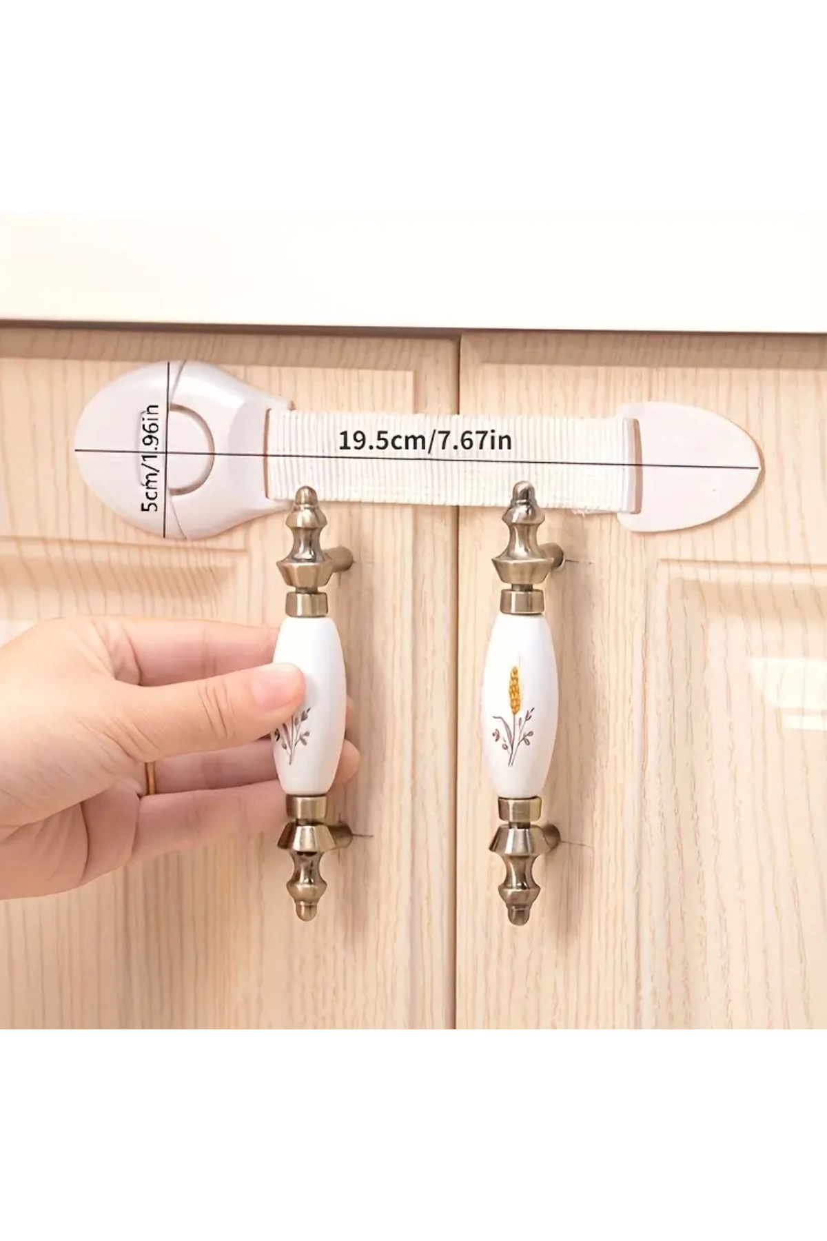 2’li Bebek Güvenlik Kilidi – Dolap & Çekmece Çocuk Kilidi, Yapışkanlı