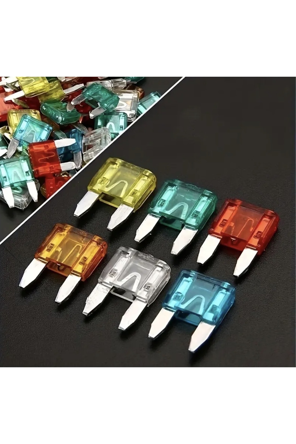 60 Adet Mini Araba Sigortası Seti 5A 10A 15A 20A 25A 30A