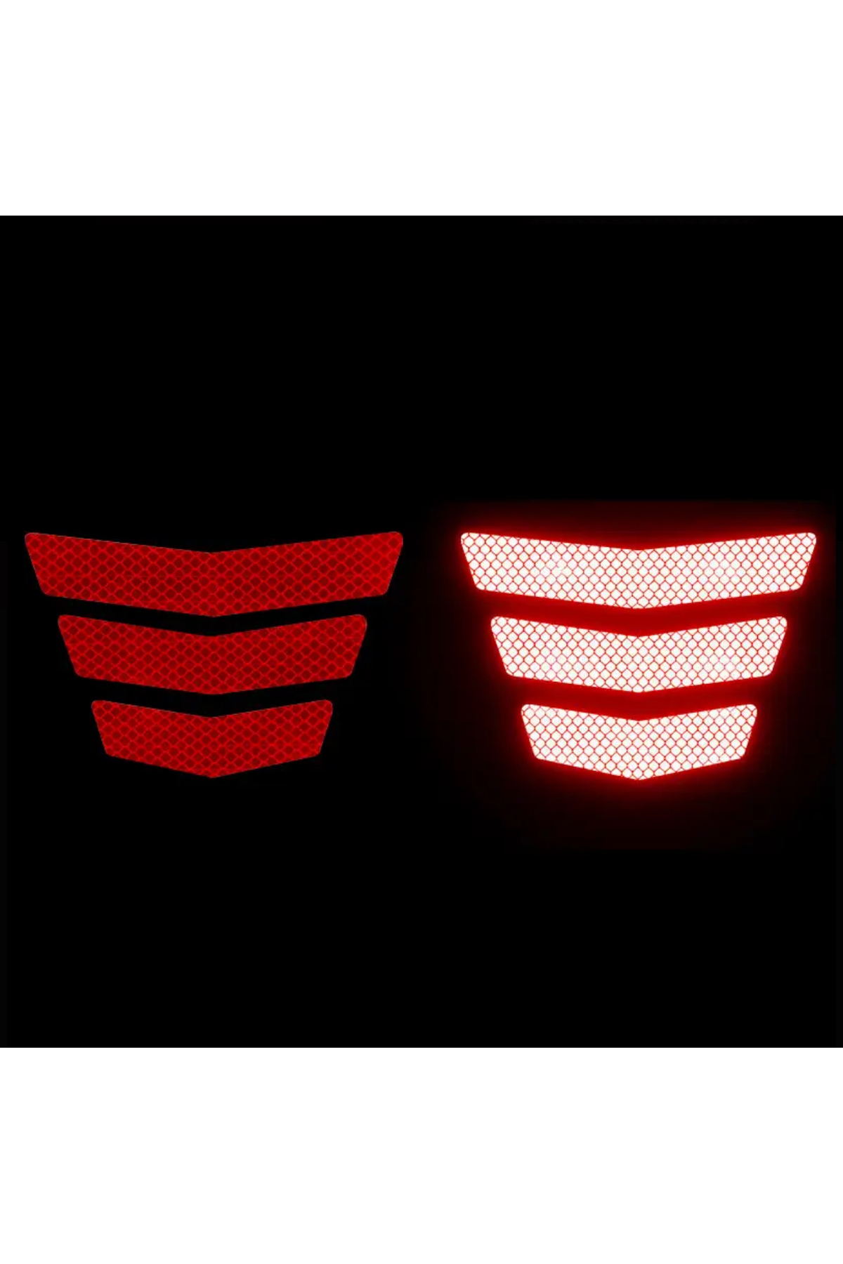 3 Adet Yansıtıcı Fosforlu Gece Görünürlük Sticker Seti – Motosiklet, Araba, Scooter Güvenlik Şeridi