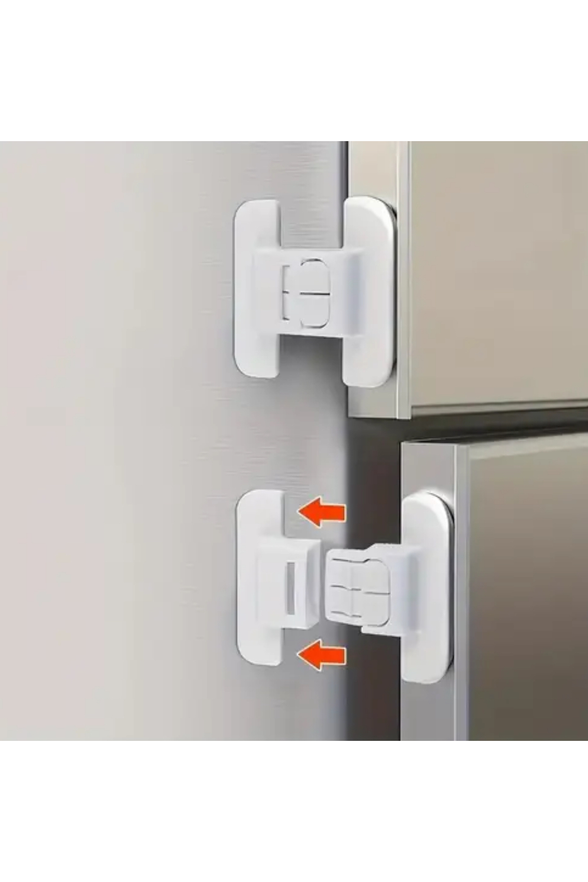 2 Adet Buzdolabı Kapı Kilidi – Matkap Gerektirmeyen Kendinden Yapışkanlı Güvenlik Kilidi