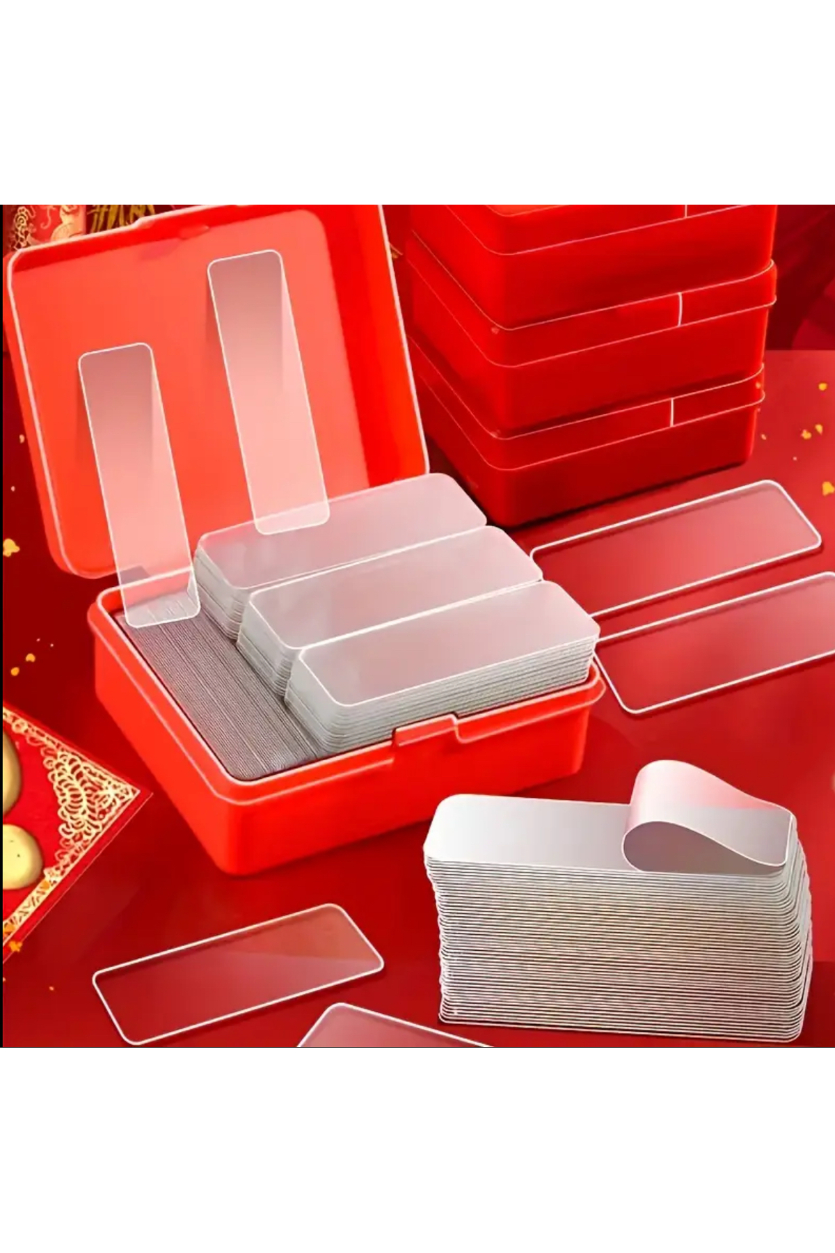 60 Adet Şeffaf Güçlü Çift Taraflı Nano Bant Seti – Sökülebilir, Suya Dayanıklı, Çok Amaçlı Yapışkan