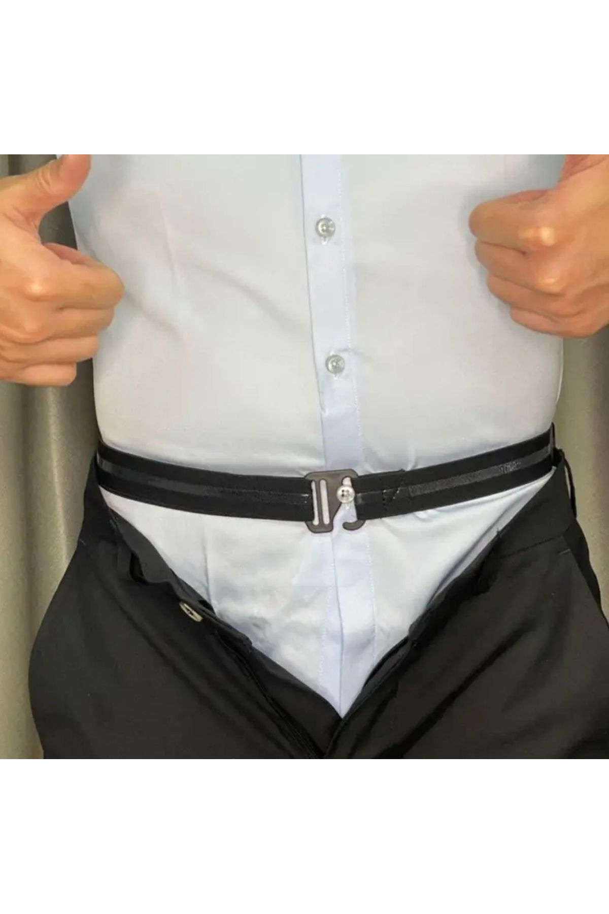 Görünmez Esnek Siyah Elastik Kemer – Konforlu, Ayarlanabilir ve Şık Tasarım