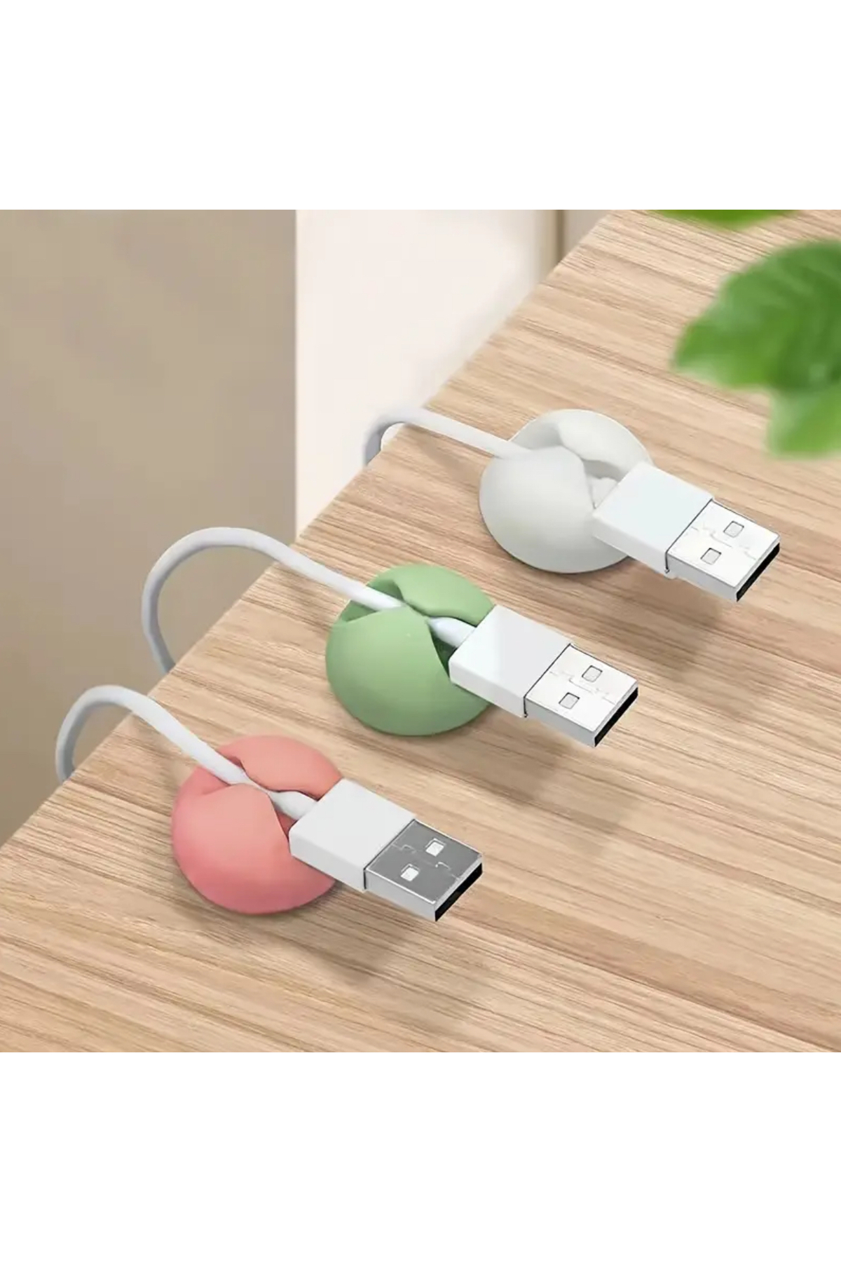 10’lu Kablo Düzenleyici Klips Seti – Masa, Araç ve Ofis İçin Pratik Kablo Organizatörü