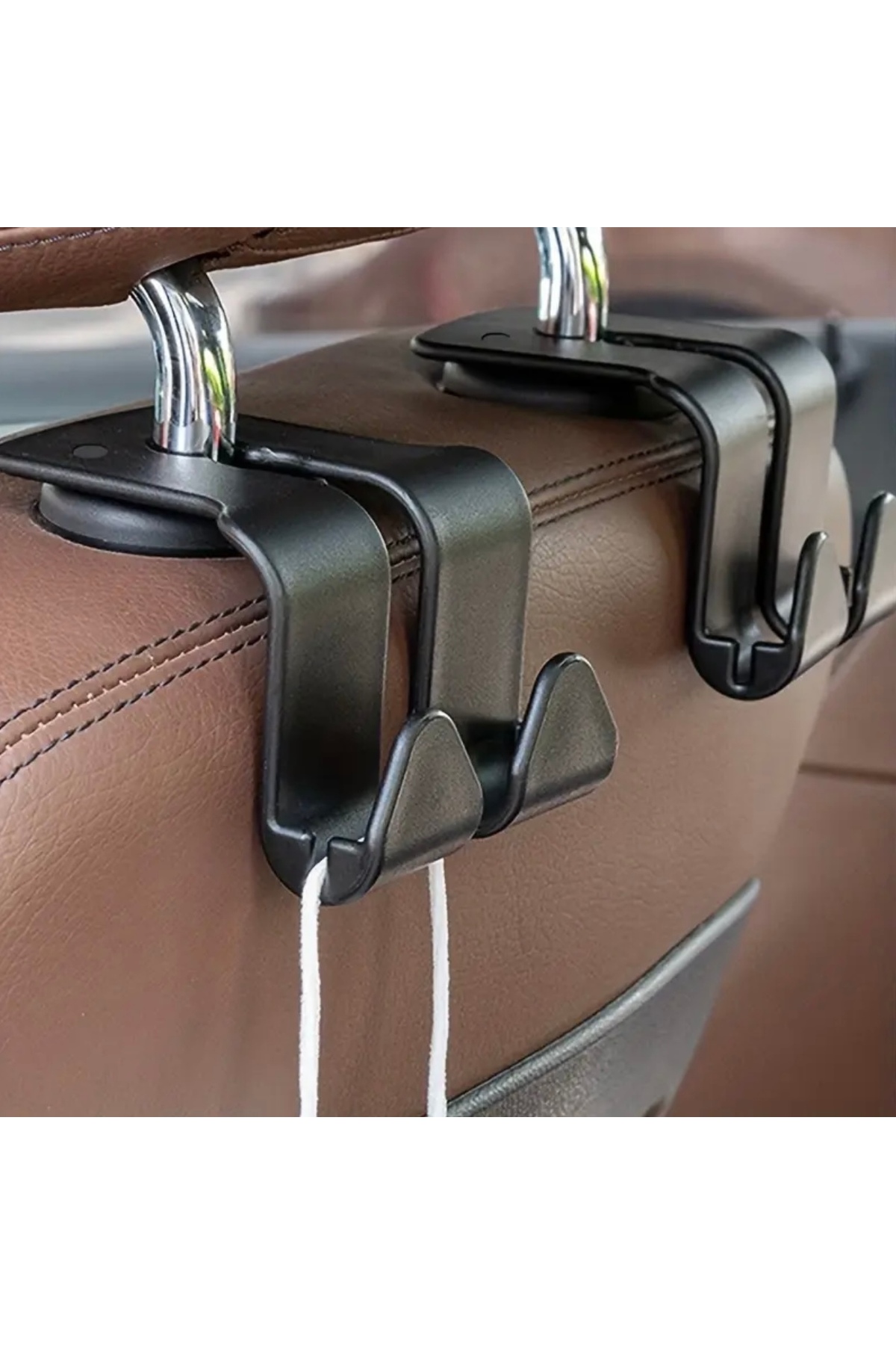 Araba Koltuk Arkası Çift Fonksiyonlu Kanca – Çok Amaçlı Araç İçi Düzenleyici
