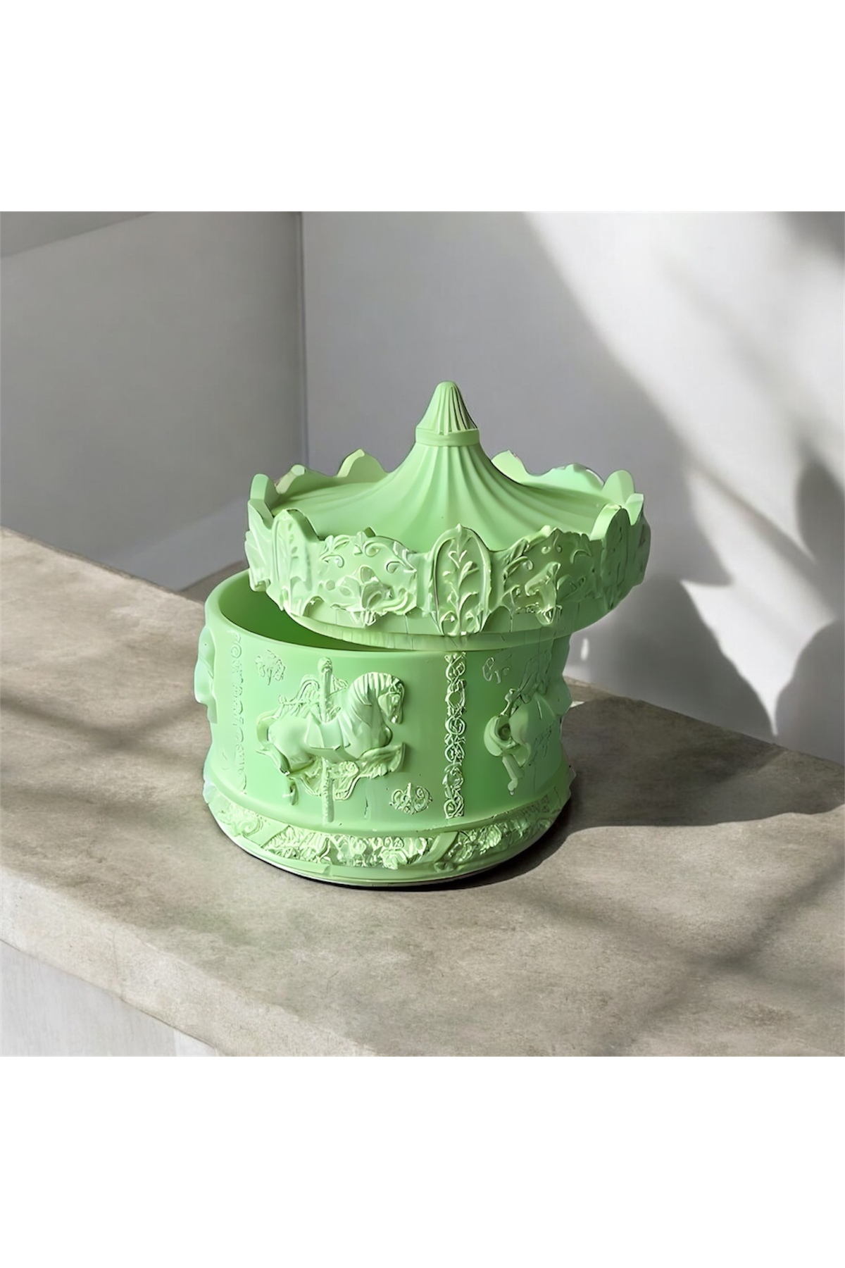 Takı & Mücevher Kutusu 12x10 Cm - Atlı Karınca Özel Tasarım Organizer