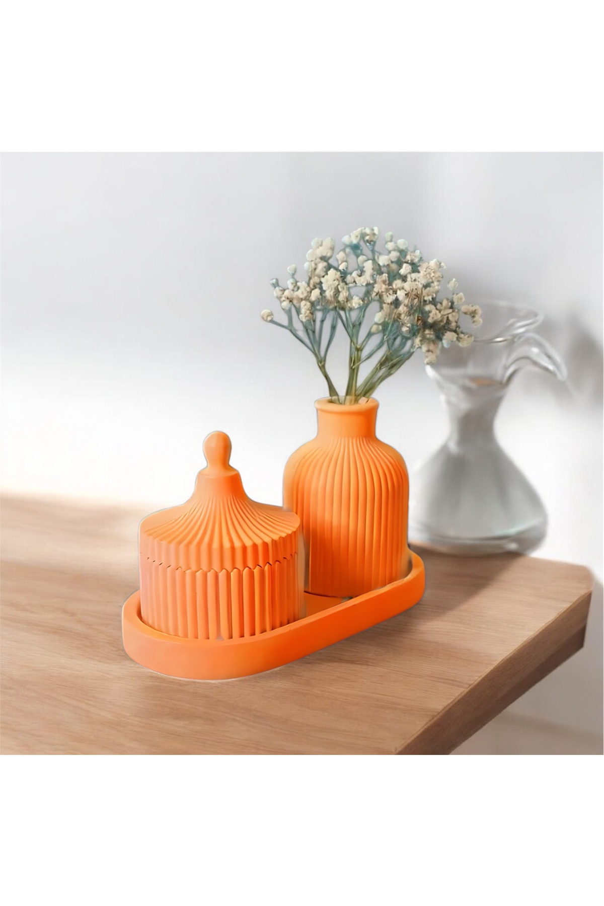 3 Parça Dekoratif Vazo Seti -  Ev Dekorasyonu