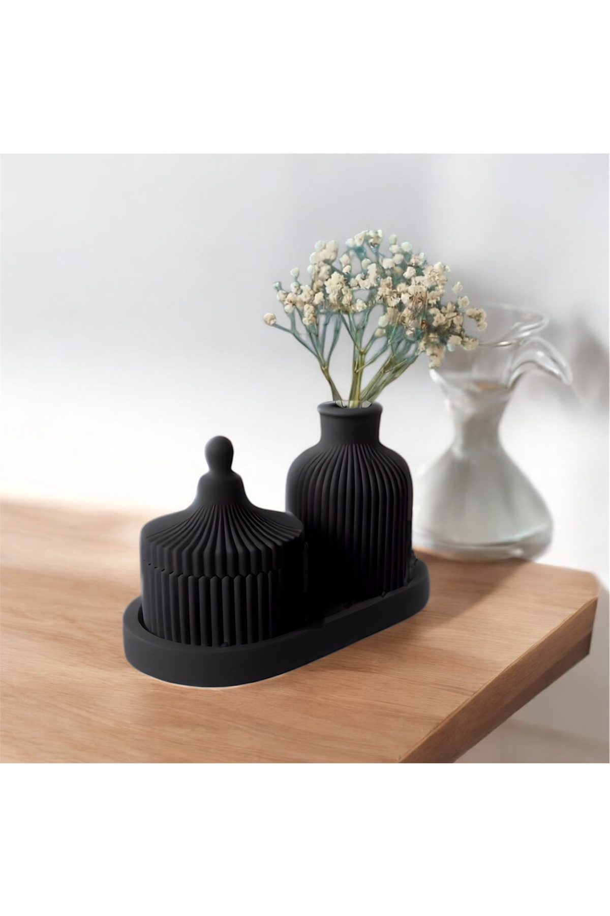 3 Parça Dekoratif Vazo Seti -  Ev Dekorasyonu