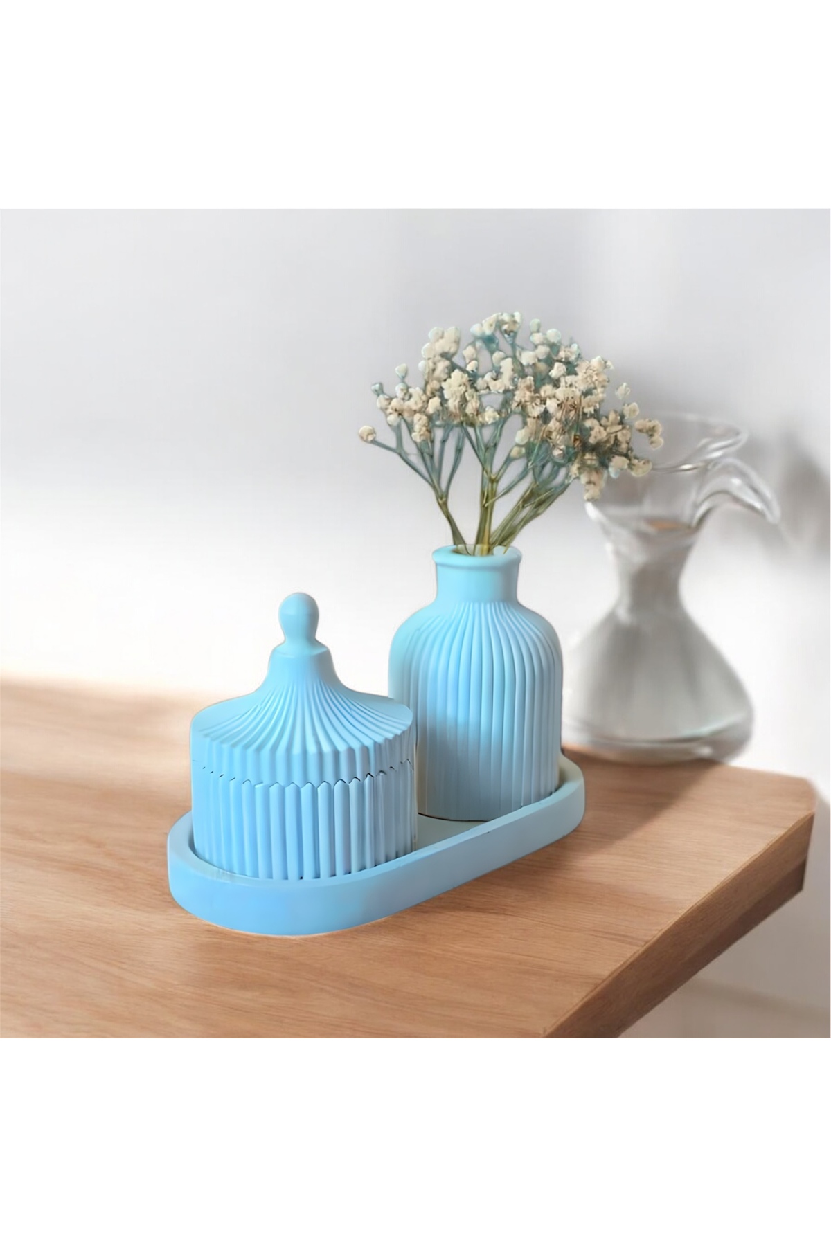 3 Parça Dekoratif Vazo Seti -  Ev Dekorasyonu