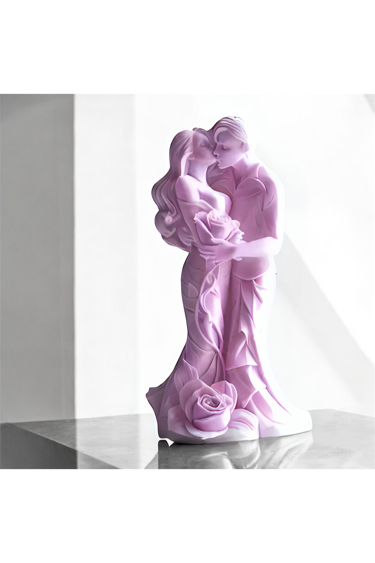 Romantik Çift Heykeli & Biblosu 11x5 Cm – Özel Tasarım Aşkın Simgesi - Sevgili Biblo