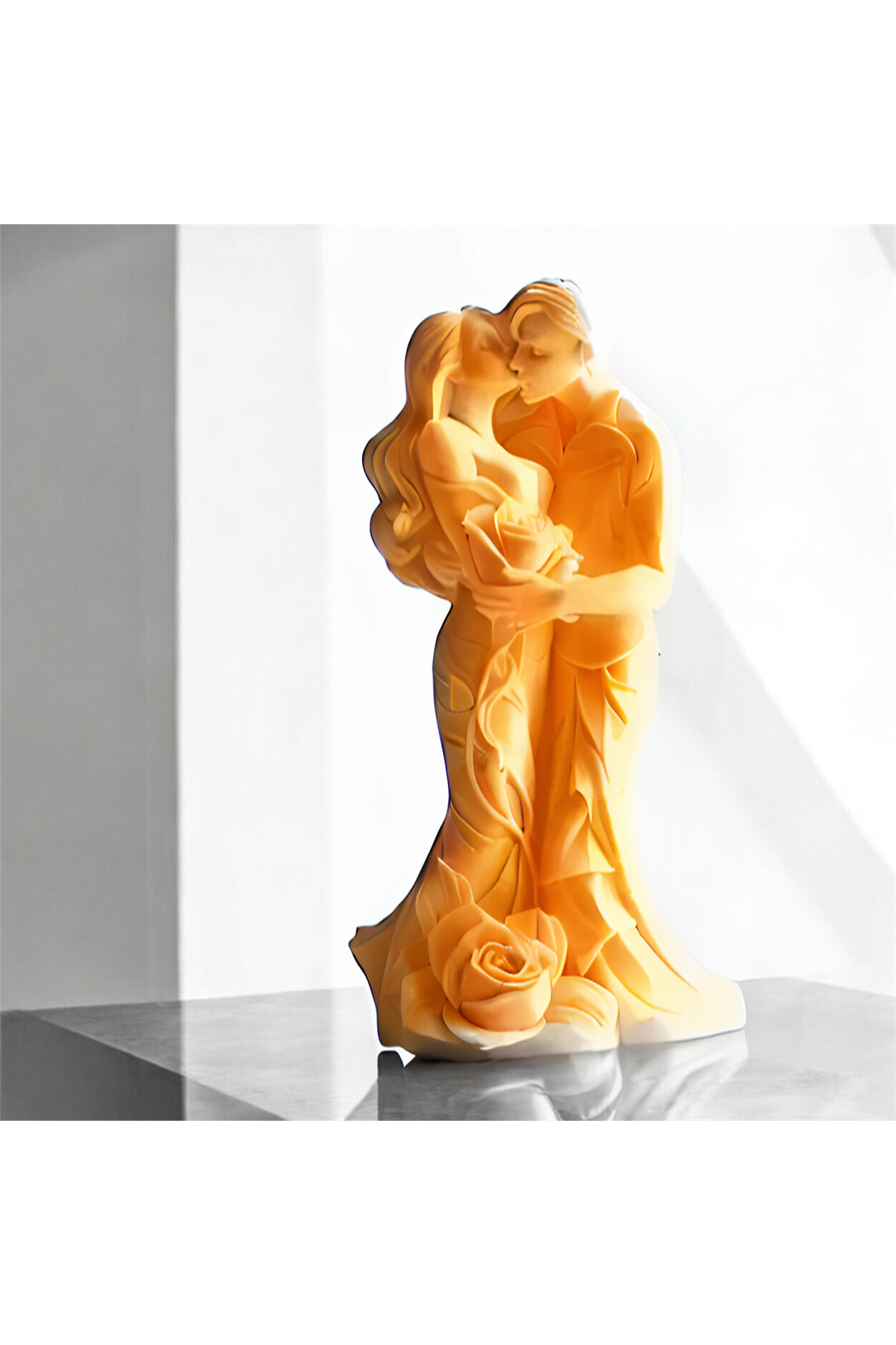 Romantik Çift Heykeli & Biblosu 11x5 Cm – Özel Tasarım Aşkın Simgesi - Sevgili Biblo