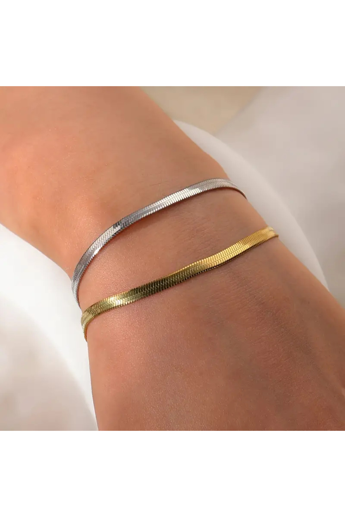 Paslanmaz Çelik Çift Bilekliği - Sevgili Bileklik Seti - Şık ve Dayanıklı Aksesuar