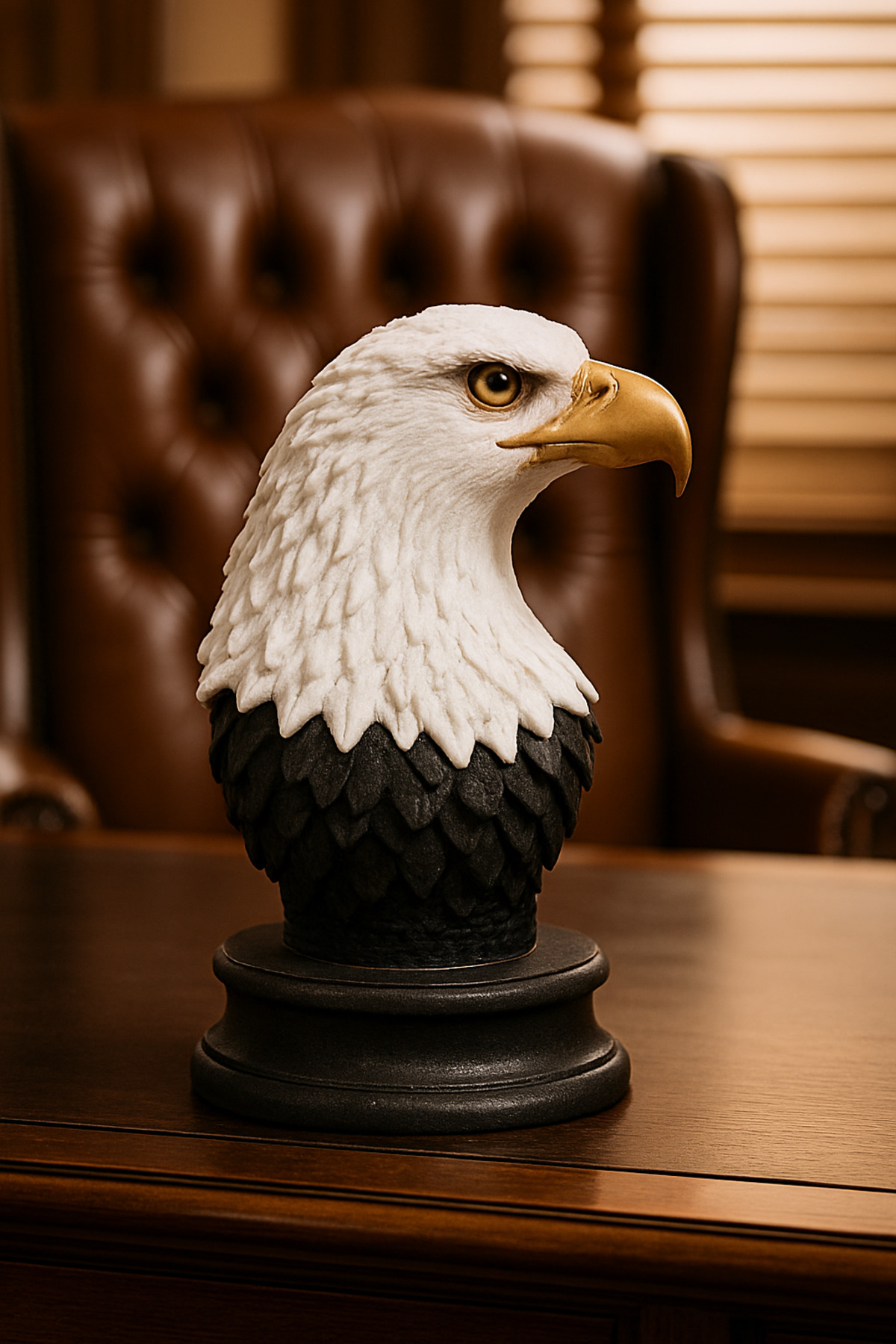 Kaideli Kartal Biblo Heykeli - 17 cm Yükseklik - Şık ve Gerçekçi Detaylar