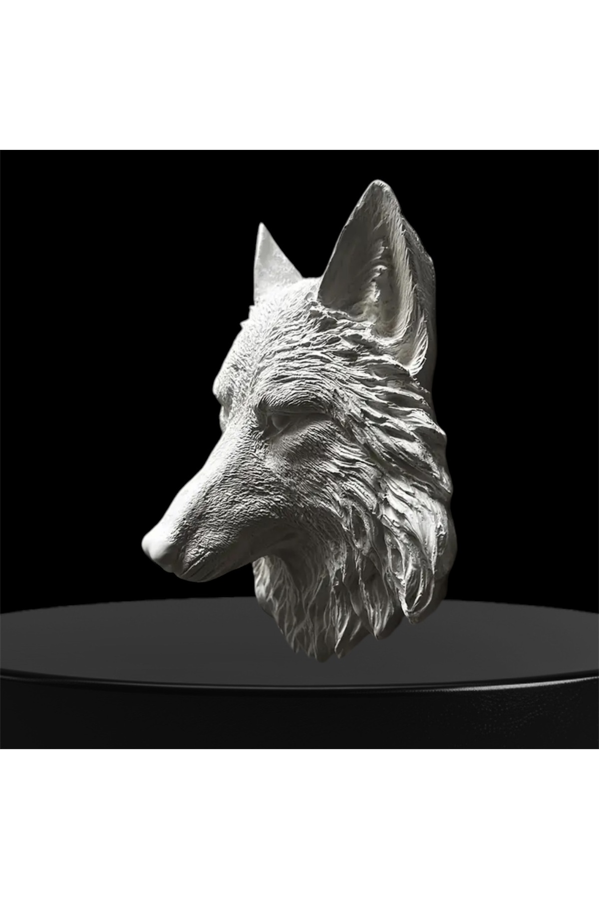 Kurt Başı Duvar Dekoru 20x22x9 cm - Özel Tasarım - Ev Dekorasyonu