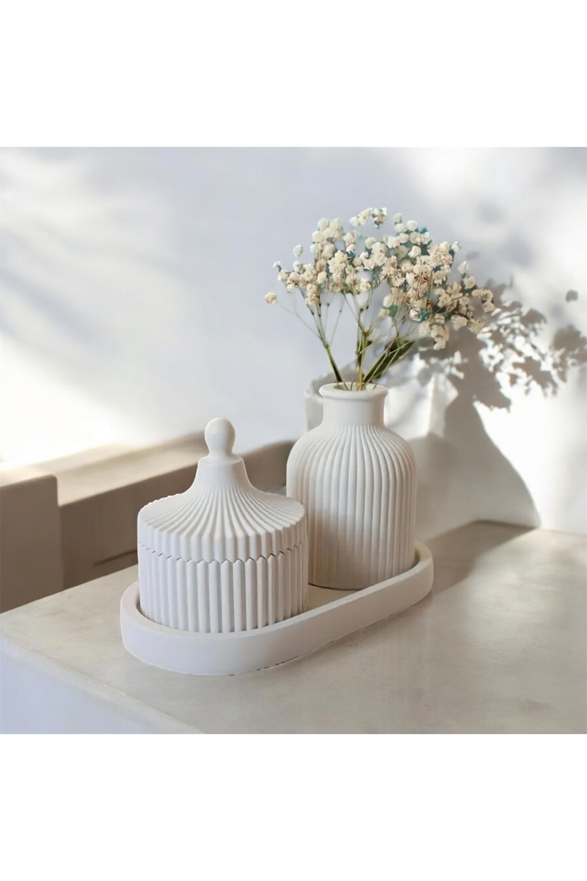 3 Parça Dekoratif Vazo Seti -  Ev Dekorasyonu