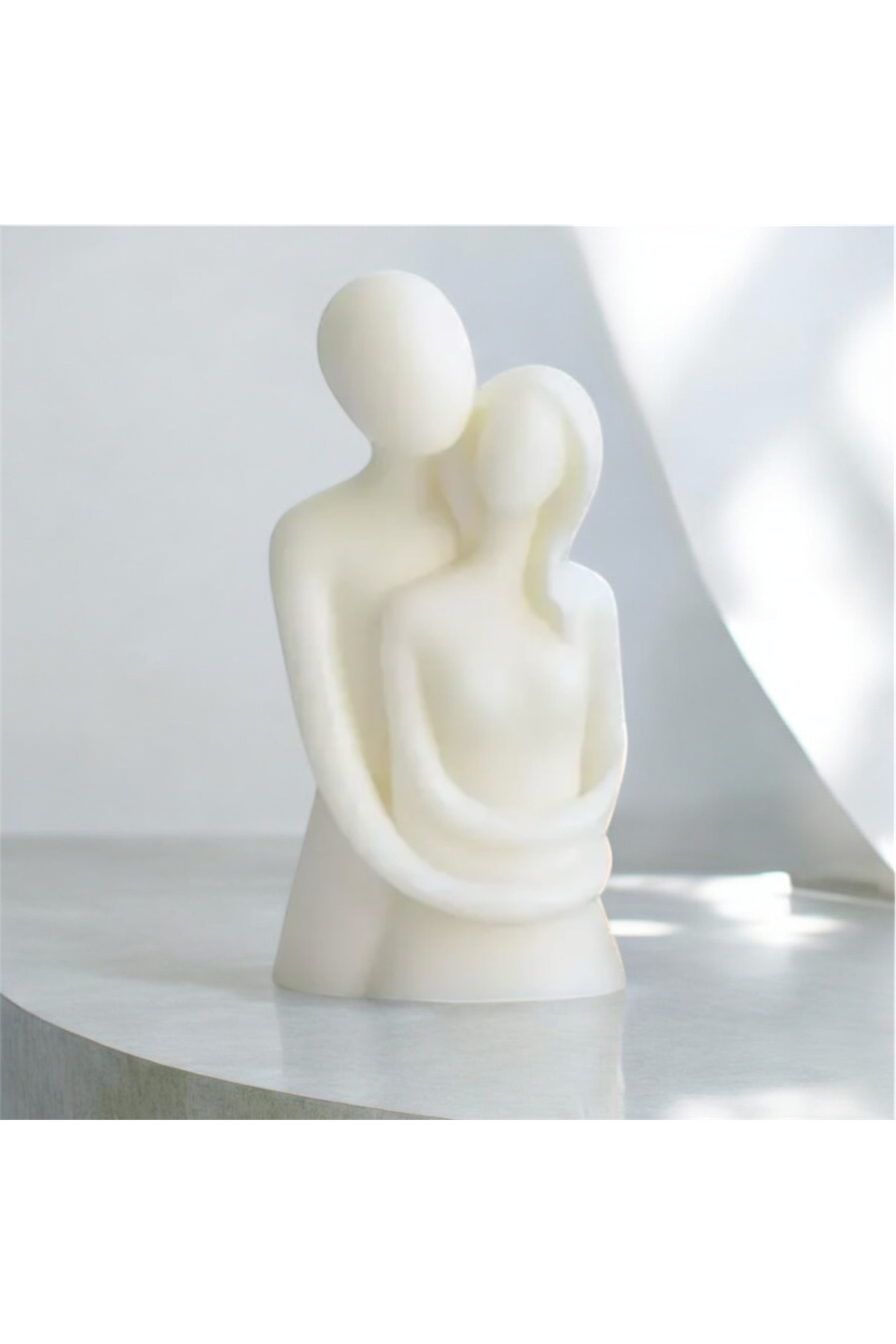 Sarılan Romantik Çift Heykeli & Biblosu 12x6 Cm - Özel Tasarım Saf Ve Temiz Aşk